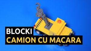 Construim CAMION CU MACARA, MY CITY de la BLOCKI, KB8038