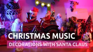 Muzica instrumentala de Craciun ai decoratiuni cu Mos Craciun