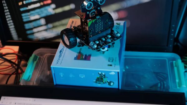 Robotelul meu te saluta si canta, microbit - Daniel Stefan