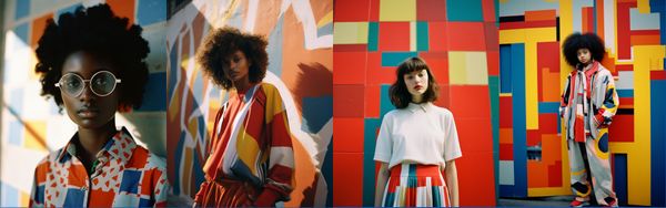 1/100 Digital Art, fotografii generate de AI - "award-winning fashion photography, silhouette kid"